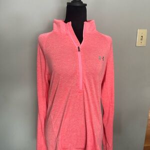 Under Armour Pink High Collar Long Sleeve Sweatshirt